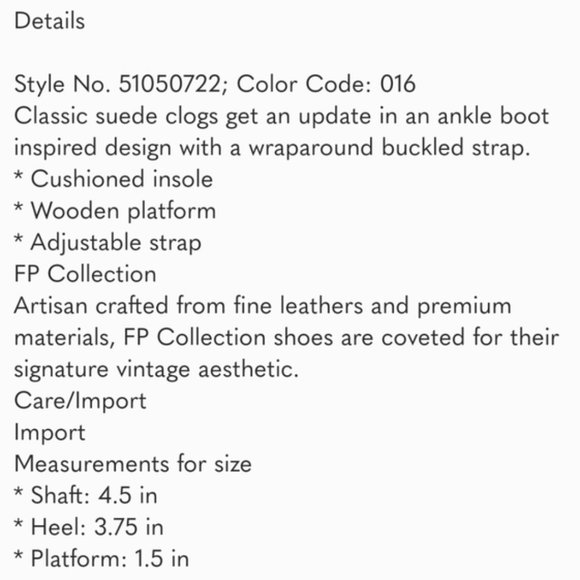 🆕️ Free People Bungalow Clog Ankle Boot - Picture 10 of 10